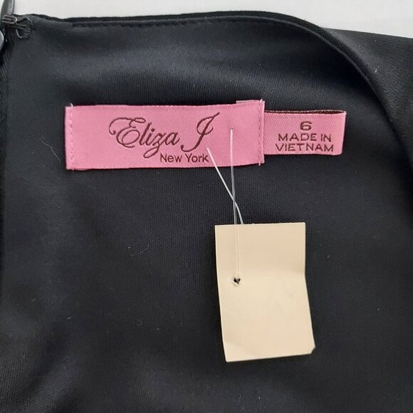 Eliza J New York Black Embellished Formal Dress Size 6 - Picture 11 of 11